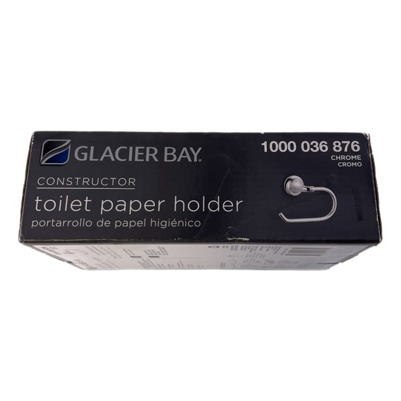 Glacier Bay Constructor Toilet Paper Holder Chrome Finish, NIB - Picture 2 of 4